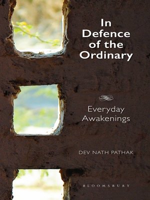 cover image of In Defence of the Ordinary
